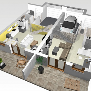 Apartamenty i dom w zabudowie bliźniaczej 