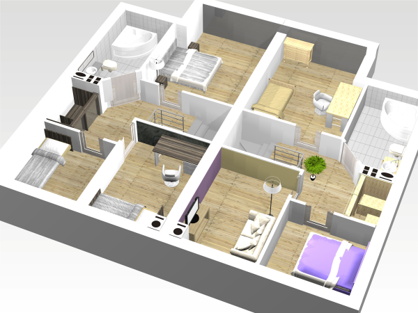 Apartamenty i dom w zabudowie bliźniaczej 
