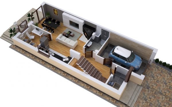 Dom w zabudowie bliźniaczej