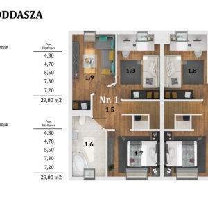 Gronowo 90 m wnętrze ul. kasztelanska